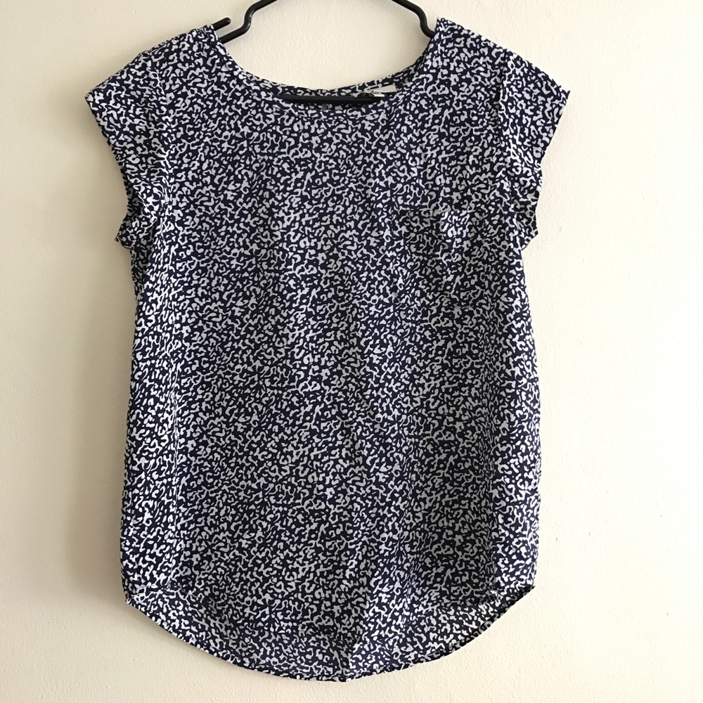 Joie Printed Silk Blouse